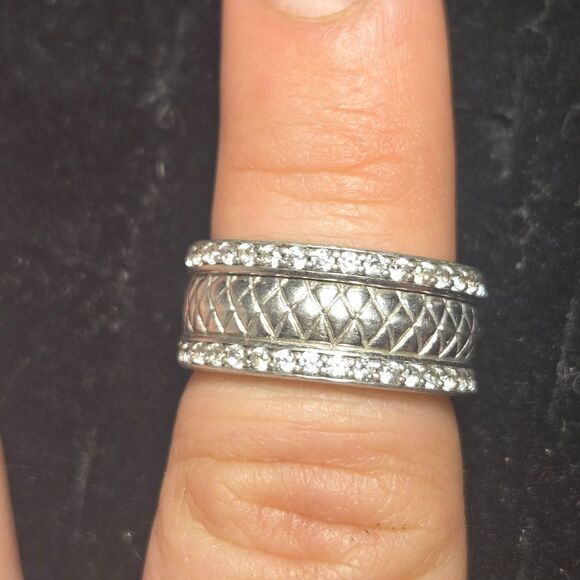 Vintage sterling silver ring sz 6.5 - Picture 10 of 10
